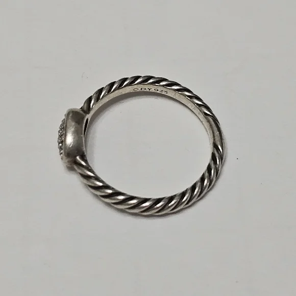 David Yurman Cable Collectible Oval Stack Ring - Picture 5 of 6